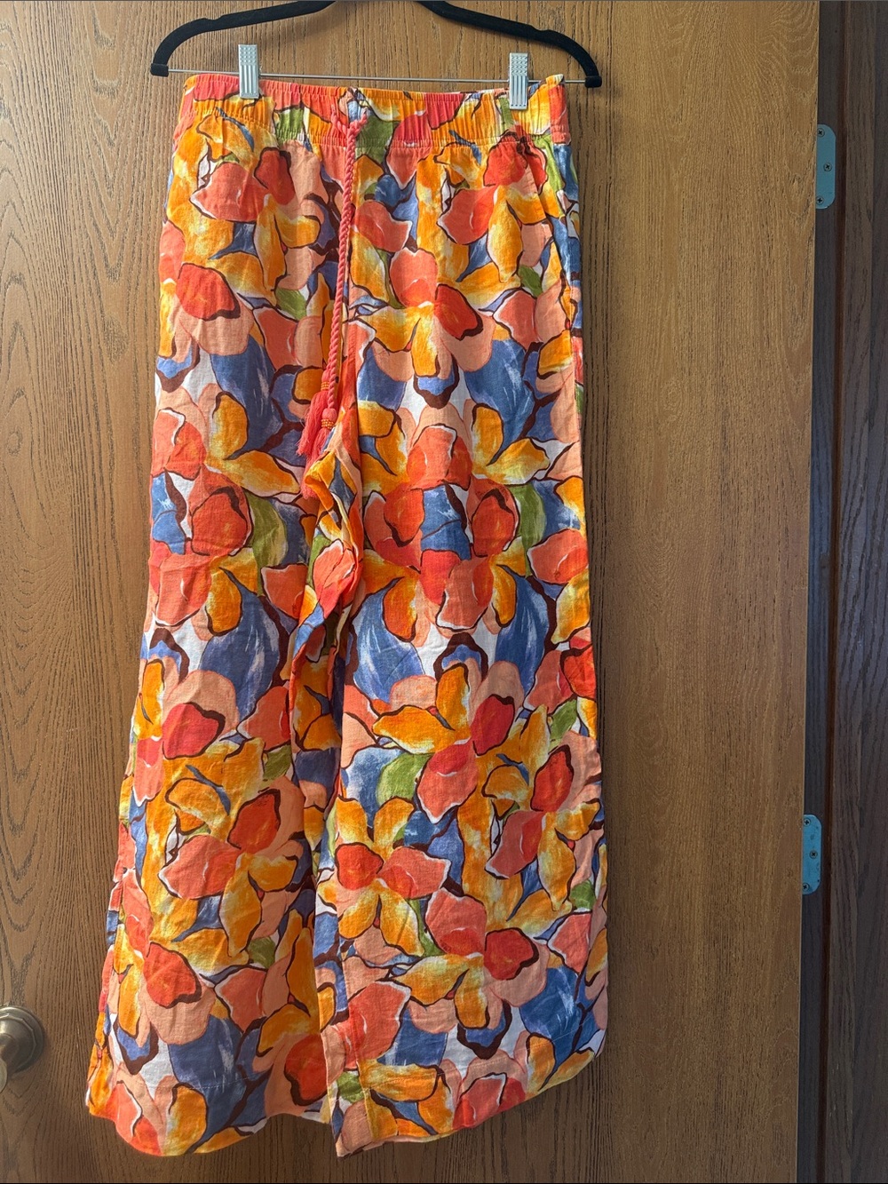 C&C California Multicolor Floral Wide-Leg Pants